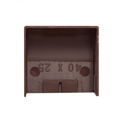 Фотография Заглушка (40х25) (4 шт) темное дерево EKF-Plast, артикул ecd-40-25x4