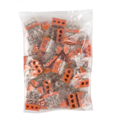 Фотография Клемма СМК 773-173 (с пастой), 3 отверстия, 2,5-6,0 мм2 (уп.50шт.) EKF PROxima, артикул plc-smk-773-173