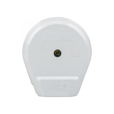 Фотография Разъем РШ-ВШ 32А 250В 2P+PE (СУ) пластиковый бел. EKF PROxima, артикул AS-250-H-02