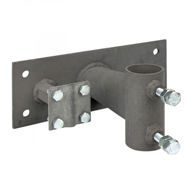 Фотография Держатель мачты молниеприемника к стене, D=40мм, вынос 100мм с гайкой EKF PROxima, артикул lp-l0100