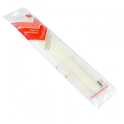 Фотография Хомут P6.6 стандартный (б), 3.6x300 (100шт) FlexLock PROxima, артикул plc-fl-ctsw-3.6x300