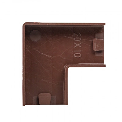 Фотография Поворот 90 гр. (20х10) (4 шт) темное дерево EKF-Plast, артикул abd-20-10x4