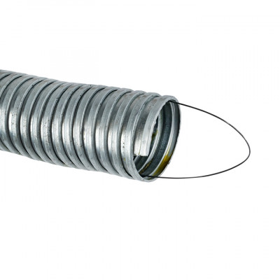 Фотография Металлорукав Р3-ЦХ-38 с протяжкой (25 м) EKF PROxima, артикул mrzn-38-25