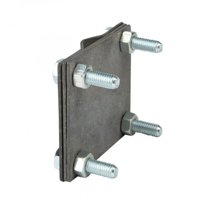 Фотография Зажим заземлитель 20 - полоса 50 (пластина 70*80мм) HZ EKF PROxima, артикул lp-57080