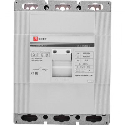 Фотография Выключатель автоматический ВА-99  800/1000А 3P 35кА EKF PROxima, артикул mccb99-800-1000