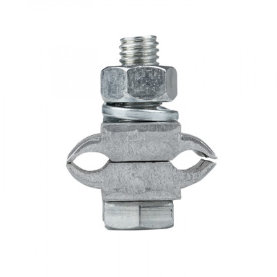 Фотография Зажим соединительный плашечный 2 болта М6 (D провода 5,1...9,0 мм) ПА-1-1 EKF PROxima, артикул pa-1-1