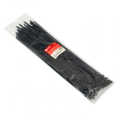 Фотография Хомут нейлоновый черный (7,2х500) (100шт.) EKF Basic, артикул plc-cb-7.2x500