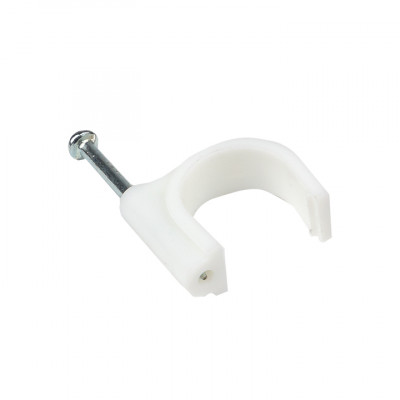 Фотография Скоба крепежная круглая (14мм.) (50шт.) EKF PROxima, артикул plcn-sr-14