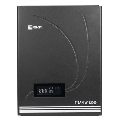 Фотография Стабилизатор напряжения настенный TITAN W-12000 EKF PROxima, артикул stab-w-12000