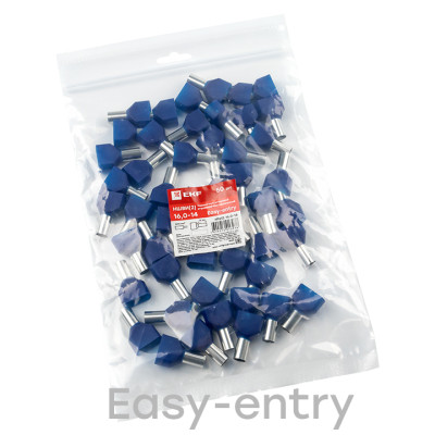 Фотография Наконечник штыревой втулочный изолированный НШвИ(2) 16,0-14 (50шт.) EKF PROxima, артикул nhvi2-16.0-14