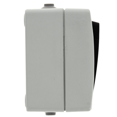 Фотография Венеция Выключатель 1 -клавишный 10А IP54 серый EKF, артикул EVV10-021-30-54