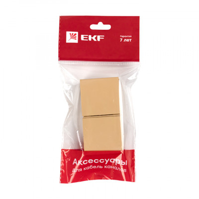 Фотография Соединитель (40х25) (4 шт) светлое дерево EKF-Plast, артикул conl-40-25x4