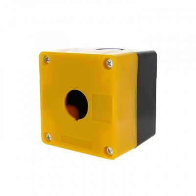 Фотография Корпус КП101 пластиковый 1 кнопка желтый EKF PROxima, артикул cpb-101-o