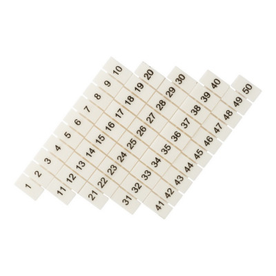 Фотография Маркеры для JXB-ST 6 с нумерацией 1-50 (100 шт.) EKF PROxima, артикул zb-st-6-1-50