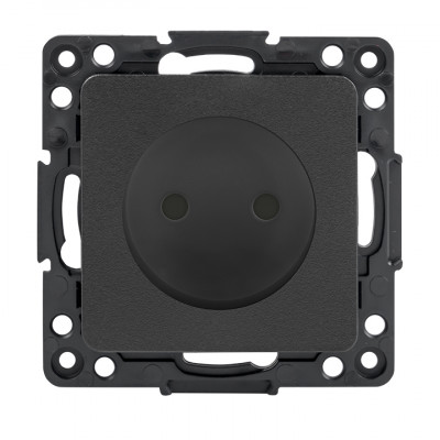Фотография Стокгольм Механизм Розетки 1-местной б/з 10 А черный с защ. штор. EKF PROxima, артикул EZR10-022-10