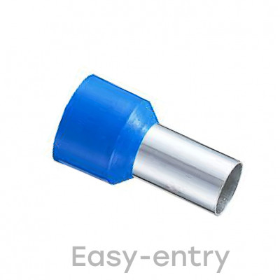 Фотография Наконечник штыревой втулочный изолированный НШвИ 16,0-12 (50шт.) EKF PROxima, артикул nhvi-16,0-12