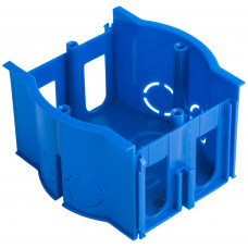 Коробка установочная сборная проходная КМТ-010-4007 для твердых стен (71х45) с саморезами розн стикер EKF