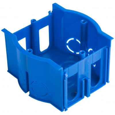 Фотография Коробка установочная сборная проходная КМТ-010-4007 для твердых стен (71х45) с саморезами EKF, артикул plc-kmt-010-4007