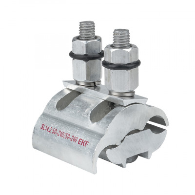 Фотография Зажим ответвительный плашечный SL14.2 50-240 мм2 / 50-240 мм2 EKF PROxima, артикул sl-14.2