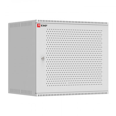 Фотография Шкаф телекоммуникационный настенный 9U (600х450) дверь перфорированная, Astra серия EKF PROxima, артикул ITB9P450