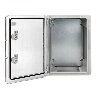 Фотография Щит пластиковый с монтажной платой прозр. дверь 500х350х190 мм IP65 EKF PROxima, артикул PBT65MP005