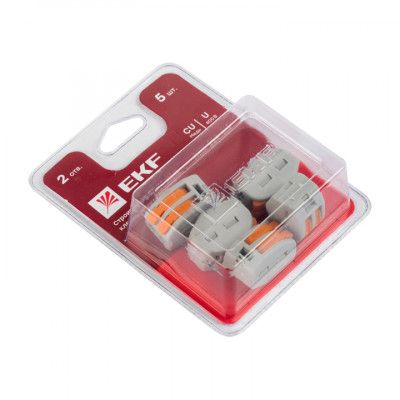 Фотография Клемма СМК 222-412 блистер (5шт), артикул plc-smk-412b