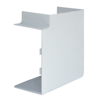 Фотография Угол плоский L-образный нерегулируемый (16x16) белый EKF-Plast, артикул l-16-16
