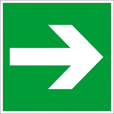 Фотография Знак Направляющая стрелка 200х200мм EKF PROxima, артикул an-5-08