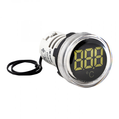 Фотография Индикатор значения температуры белый ED16-22С EKF PROxima, артикул ed16-22c-w