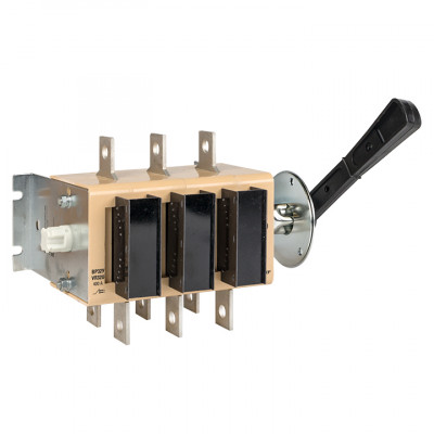 Фотография Выключатель-разъединитель ВР32У-37В71250 400А 2 направ.с д/г камерами съемная левая/правая рукоятка MAXima EKF PROxima, артикул uvr32-37b71250