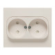Фотография Стокгольм Розетка 2-местная б/з 10А белая с защ. штор. EKF PROxima, артикул EXR10-102-10