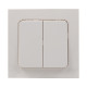 Фотография Стокгольм Выключатель 2-кл. 10А белый EKF PROxima, артикул EXV10-023-10