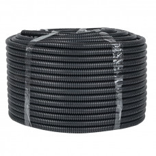 Труба гофрированная ПНД с протяжкой d25 мм (50 м) черная EKF-Plast