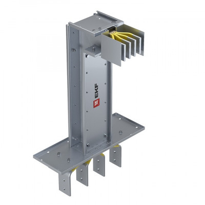 Фотография Фланцевая секция с вертикальным углом для подключения к щиту  400 А IP55 AL 3L+N+PE(КОРПУС), артикул HPA04FV45