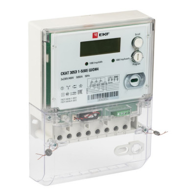 Фотография Счетчик электрической энергии SКАТ 315E/1-5(60) SIRP ШОИ4 П EKF PROxima, артикул 31501P