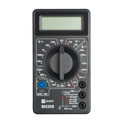 Фотография Мультиметр цифровой M830B EKF Master, артикул In-180701-bm830B