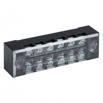 Фотография Терминал клеммный TB-1506 до 1,5 мм2 15A 6 клеммных пар EKF PROxima, артикул tb-1506
