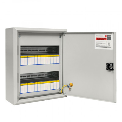 Фотография Щит распред. навесной ЩРН-24 пласт.замок (350х300х120) IP31 EKF PROxima, артикул mb21-24n