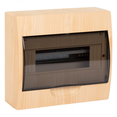 Фотография Щит распределительный навесной ЩРН-П-10 светлое дерево IP41 EKF PROxima, артикул pb40-n-10-light