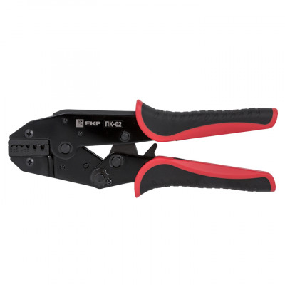 Фотография Пресс-клещи ПК-02 ( 0.25-6.0 мм2 НШвИ НШв) EKF Expert, артикул pk-02-exp