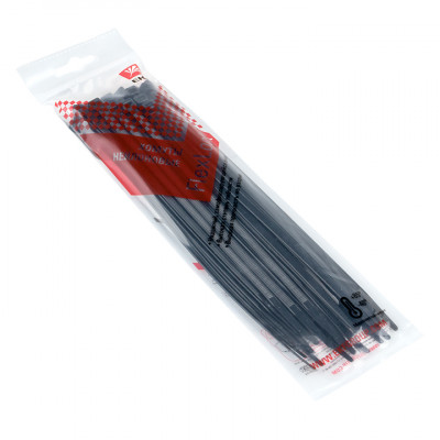 Фотография Хомут P6.6 стандартный (ч), 4.8x200 (50шт) FlexLock PROxima, артикул plc-fl-ctsb-4.8x200-r