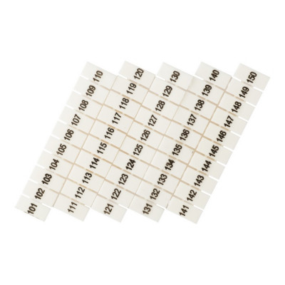 Фотография Маркеры для JXB-ST 4 с нумерацией 100-150 (100 шт.) EKF PROxima, артикул zb-st-4-100-150