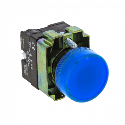 Фотография Лампа сигнальная BV66 синяя EKF 24В EKF PROxima, артикул xb2-bv66-24