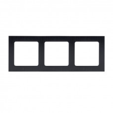 Стокгольм Рамка 3-местная металлическая черная  EKF PROxima