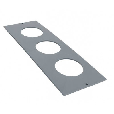 Фотография Рамка приборная классик на 3 места для лючка C-Line 24 EKF, артикул cl-rp-3-24