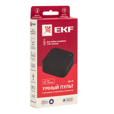 Фотография Умный пульт EKF Connect с датчиками температуры и влажности, артикул irr-ths