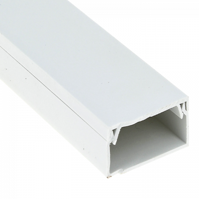 Фотография Канал кабельный (80х60) (8 м) белый EKF-Plast, артикул kk-80-60