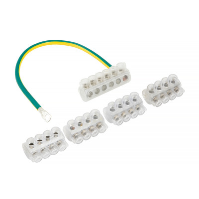 Фотография Комплект клеммников SV15.5 4x KE10.1 + 1x KE10.3 (Al 10-35 / Cu 1.5-25) для сетей уличного освещения EKF PROxima, артикул sv-15.5