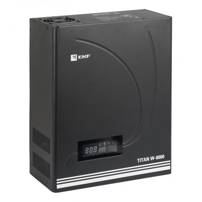 Фотография Стабилизатор напряжения настенный TITAN W-8000 EKF PROxima, артикул stab-w-8000
