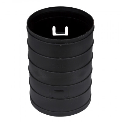 Фотография Муфта быстросъемная для двустенных труб d110 мм черная EKF-Plast, артикул CQR110